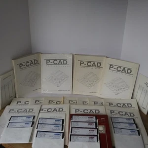 P-CAD Vintage Software Manuals & Floppy Disks Set – Reference Guides Complete - Picture 1 of 10