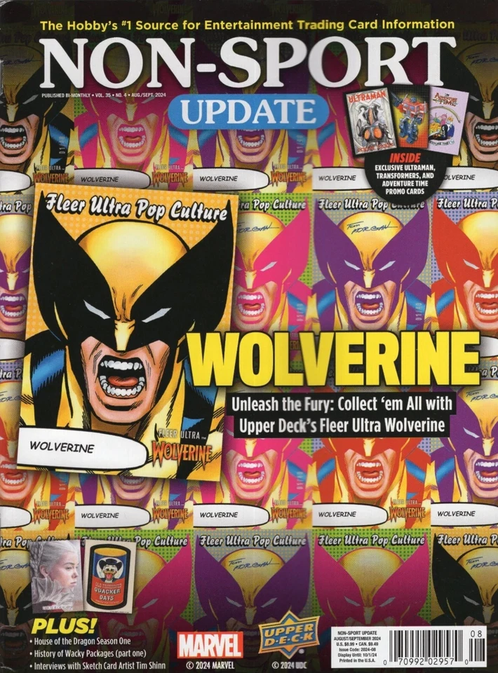 NON-SPORT UPDATE MAGAZINE | AUG/SEPT 2024 | WOLVERINE | SEALED Foto 1 de 1