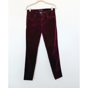 Pantalones de mujer Kut from the Kloth talla 4 borgoña pana tiro bajo retro otoño preppy - Imagen 1 de 6
