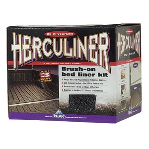 PEAK Herculiner Gal. Brush-On Bed Liner Kit, Black HCL1B8 - Picture 1 of 1