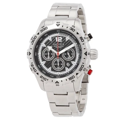 Reloj para hombre Nautica NST cronógrafo cuarzo esfera negra NAPNSS405 Foto 1 de 4