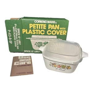 Nueva cazuela vintage Corning Ware Spice o' Life P-43-8-SP Petite Pan caja abierta - Imagen 1 de 4