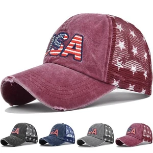 【4 Colors/Red】 Baseball Caps 4th of July Hat Fourth of July Accessories Fourt... - Picture 1 of 6