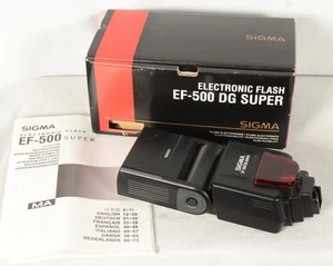 Flash de montaje súper zapata Sigma EF-500 DG para cámaras AF de enfoque automático Minolta - Imagen 1 de 4