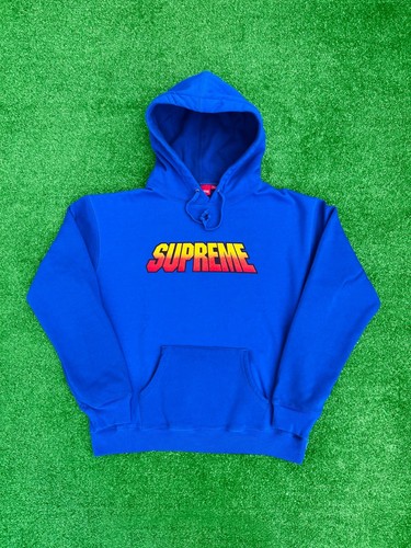 Felpa con cappuccio Supreme Gradient SS24 L blu