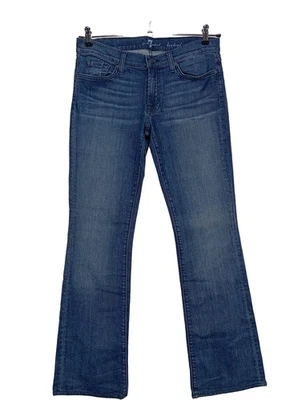 7 FOR ALL MANKIND Vaquero de corte bota Mujeres Vaquero Talla EU 42 azul - Imagen 1 de 4