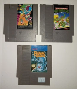 Nintendo NES LOT of 3 T&C Wood Water Rage Fester's Quest TMNT Ninja Turtles - Picture 1 of 4
