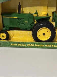 ERTL 2000 VTG John Deere 3020 Tractor w/ 4-Bottom Plow 1/16 ERTL Die-Cast NIB - Picture 1 of 11