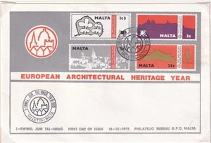 SA21d Malta 1975 Architectural Heritage Year FDC - Picture 1 of 1