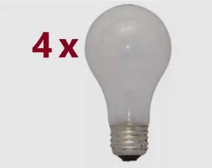 4-PK 100A19/IF Inside Frost 100W Non-LED LIGHT BULB LAMP Long Life NEW SYL 12775 - Picture 1 of 2
