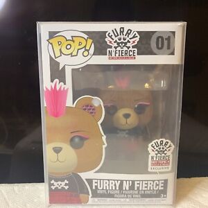 FURRY N' FIERCE Build-A-Bear Pop 4" #01 Hot Topic Exclusive 2017 W/Protector