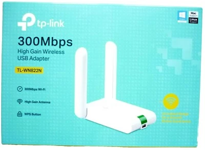 WLAN Stick 300Mbit Wireless Lan USB 2.0 Adapter Stick TP-LINK TL-WN822N - Image 1 of 3