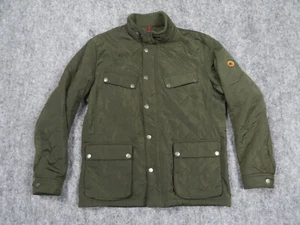 Boston Traders Jacket Mens Large Green Fleece Lined Quilted Puffer Field Coat - Picture 1 of 12