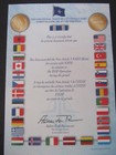 GENUINE NATO MEDAL CERTIFICATE - ISAF AFGHANISTAN PRE 2011 - MINT CONDITION