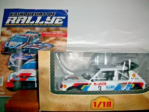 COLLECTION RALLYE N°20 peugeot 205 T16 evo2, 1/18, nouvelle zélande 1986 + revue - Foto 1 di 2