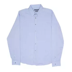 GUCCI Slim Tailored Formal Shirt Blue Striped Long Sleeve Mens L - Picture 1 of 8