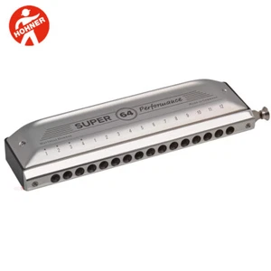 Hohner NEW Super 64 Performance 16-Hole Chromatic Stainless Steel Harmonica C - Picture 1 of 2