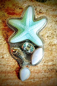 Amy Kahn Russell Vintage Pin/ Pendant New - Bild 1 von 15