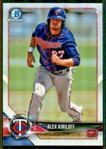 2018 BOWMAN DRAFT CHROME BASE REFRACTOR BDC-199 ALEX KRILOFF TWINS - Picture 1 of 2
