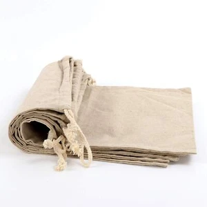 5 Pack Large Size Homemade Bread Bags Linen Bag Reusable Food Storage Housewa... - Picture 1 of 5