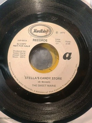 The Sweet Marie White Label Promo 45 "Stellas Candy Store" on Yardbird Rare! - Image 1 of 4