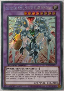 Elemental HERO Shining Flare Wingman - SGX3-EN125 Secret Rare 1st Ed. YuGiOh TCG - Picture 1 of 1