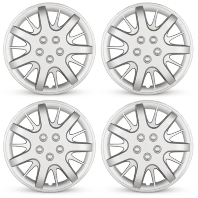 New Set of 4 16" Silver Wheel Cover Hubcap 2003-2011 Chevy Impala Monte Carlo - Image 1 of 3