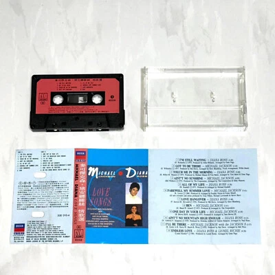 Michael Jackson & Diana Ross 1987 Love Songs - Taiwan Edition Cassette Tape - Image 1 of 4