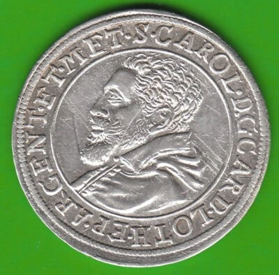 Strasbourg Diocese Teston 1593-1607 Charles of Lorraine nswleipzig - Image 1 of 2