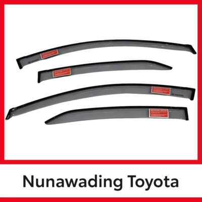 Genuine Toyota Corolla Sedan Slimline Weathershields Set Of 4 12/13 -08/19 - image 1 of 3