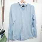 Dolce & Gabbana D&G Brad Button Shirt 16.5 42 Mens Blue Long Sleeve Cotton