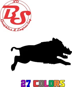 6" Wild Boar Vinyl Decal Pig Hog Hunting Bacon Hunter noBS - Picture 1 of 6