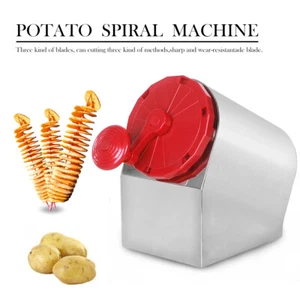 Manual Potato Tower Machine Twist Potato Cutter Twister Fries Maker Hot Dog Chip - Picture 1 of 12