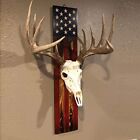 European Trophy Mount Plaque Skull Hanger Kit USA Flag Decor Hooker Pedestal NEW