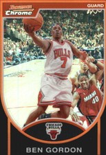 2007-08 Bowman Chrome Refractors Black #7 Ben Gordon /199 - NM-MT
