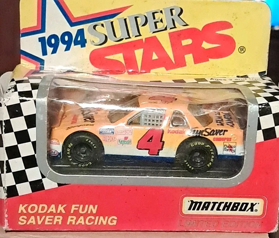 MATCHBOX 1994 SUPER STARS: #4 ~Kodak Fun Saver Racing~STERLING MARLIN ~ Limitado Foto 1 de 4