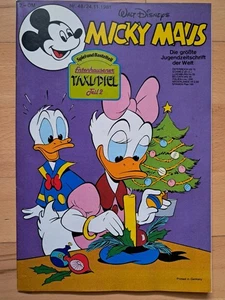 Micky Maus Nr.48 vom 24.11.1981 mit Taxispiel + Schnippsammelecke - TOP Z0-1 - Picture 1 of 4