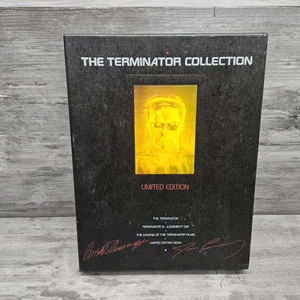 VTG The Terminator Collection Limited Edition 3 VHS Collectors Book T2 Arnold - Picture 1 of 15