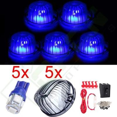 5PCS 12V 5050 LED Light Cab Roof Top Marker Running Lamp Wiring Kit For Chevy - Image 1 of 4