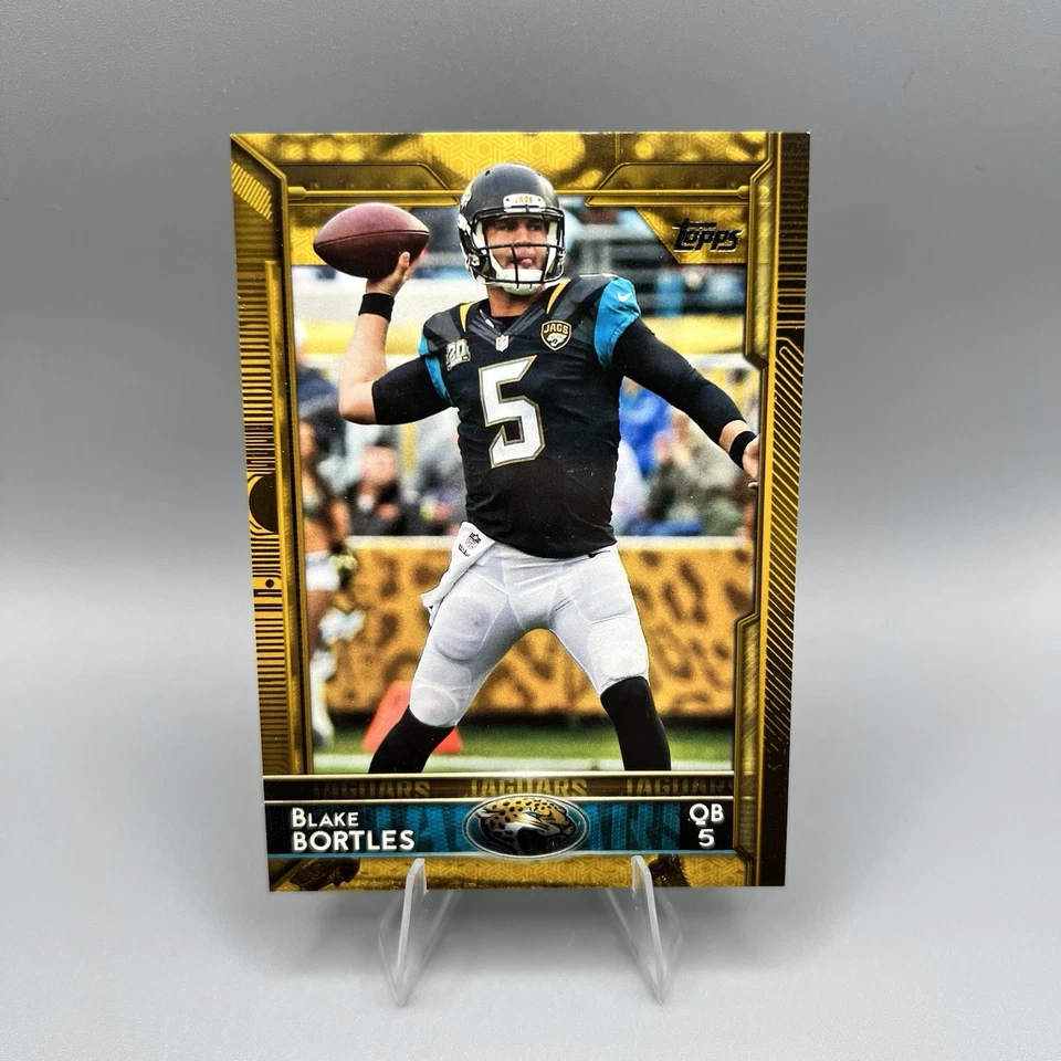 2015 Topps Football #113 Blake Bortles Gold /2015 Jacksonville Jaguars - Image 1 of 2