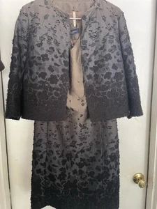 PIAZZA SEMPIONE Italy Two Piece Jacket Top & Dress Set Size 42 EU/6US - Picture 1 of 8