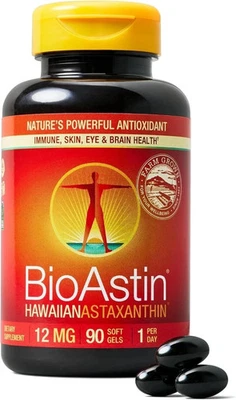 NUTREX HAWAII BioAstin Hawaiian Astaxantina Apoyo Ojo, Piel - 12 mg, 90 Cápsulas Blandas Foto 1 de 4