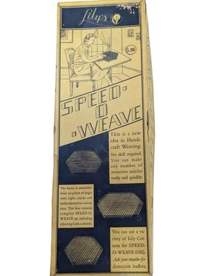 Juego de secciones metálicas vintage Lily's Speed-O-Weave años 50 Foto 1 de 4