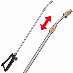 Hecht 000410 Edelstahl Teleskop Sprühlanze für Drucksprüher Rückenspritze Düse