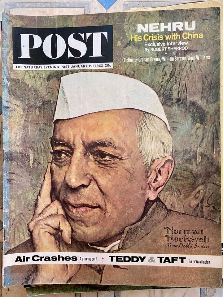 1963 JANUARY 19 The Saturday Evening Post Vintage Magazine ROCKWELL VGC - Image 1 of 1