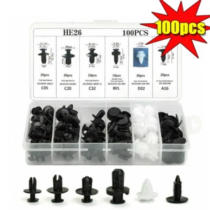 FOR INFINITI 100PCS Bumper Clips Fender Trim Car Push Pin Rivet Fastener Clips - Picture 1 of 11