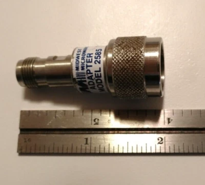Midwest Microwave 2585, DC-18GHz, TNC(F)/N(M), RF Adapter Connector - Image 1 of 4
