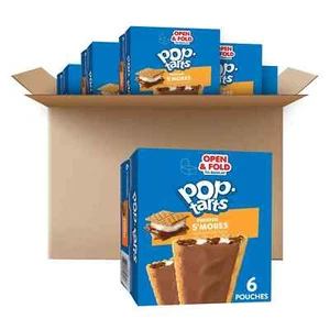 Pop-Tarts Toaster Pastries, Breakfast Foods, Kids Snacks, Frosted S'mores 72-CT - Picture 1 of 5