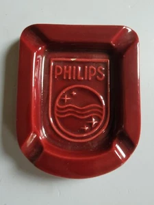 ANCIEN VINTAGE CENDRIER CERAMIQUE PHILIPS ART DECO ( Radio Télévision ) - Foto 1 di 4