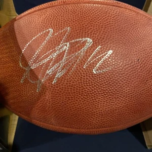 JACOBY JONES BALTIMORE RAVENS AUTOGRAPHED DUKE FOOTBALL. - Picture 1 of 4